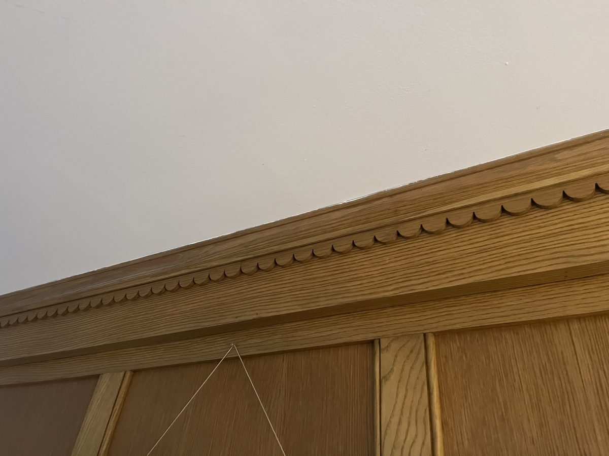 Historic dentil crown moulding restoration 1920s home Saint Paul Cathedral Hill - JAM Custom Carpentry