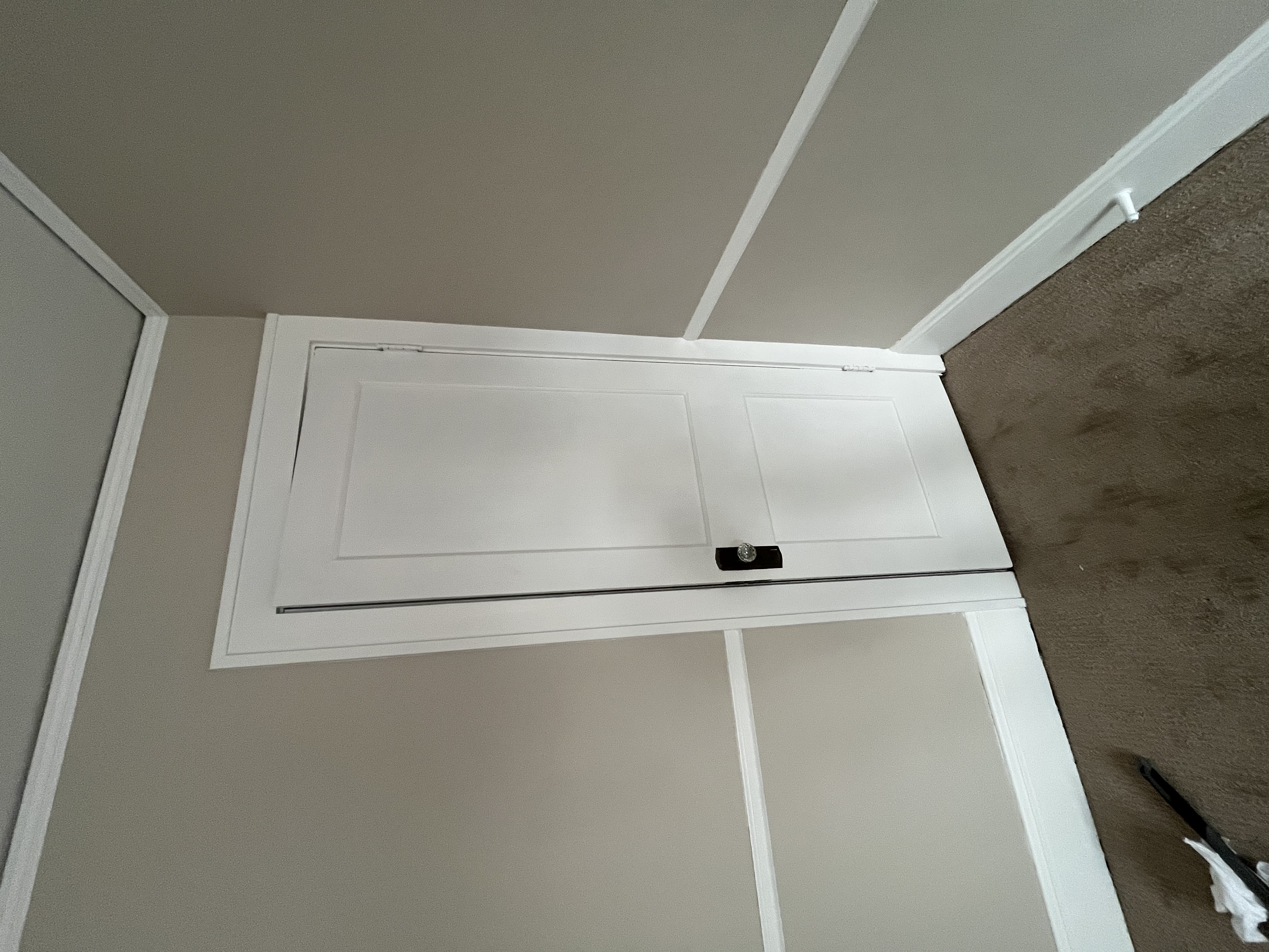 Door, chair rail and crown moulding